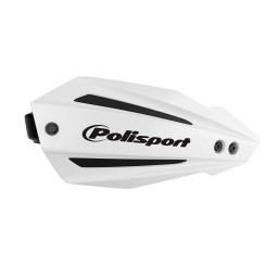 Osłona rąk / handbary model BULLIT FULL WRAP AROUND kolor biały Polisport