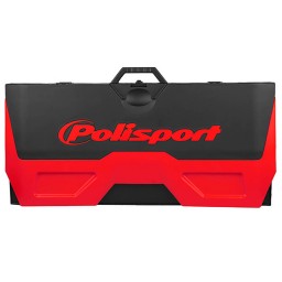 Mata pod motocykl składana kolor czerwony/czarny Polisport