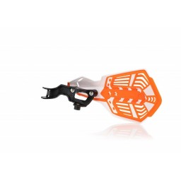 Osłona rąk / handbary model K-FUTURE mocowanie do pomp Brembo i Magura kolor biały/pomarańczowy Acerbis
