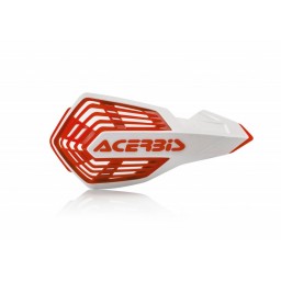 Osłona rąk / handbary model X-FUTURE kolor biały/czerwony Acerbis