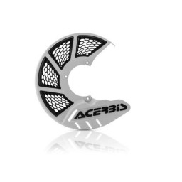 Osłona tarczy hamulcowej przedniej model X-brake 2.0 KTM 85 SX rok 09-23, Gas Gas MC85 rok 21-22 kolor biały/czarny Acerbis