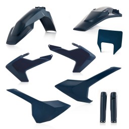 Kompletny zestaw Husqvarna TE250 / TE300 / FE250 / FE350 / FE450 / FE501 rok 17-19 kolor niebieski Acerbis